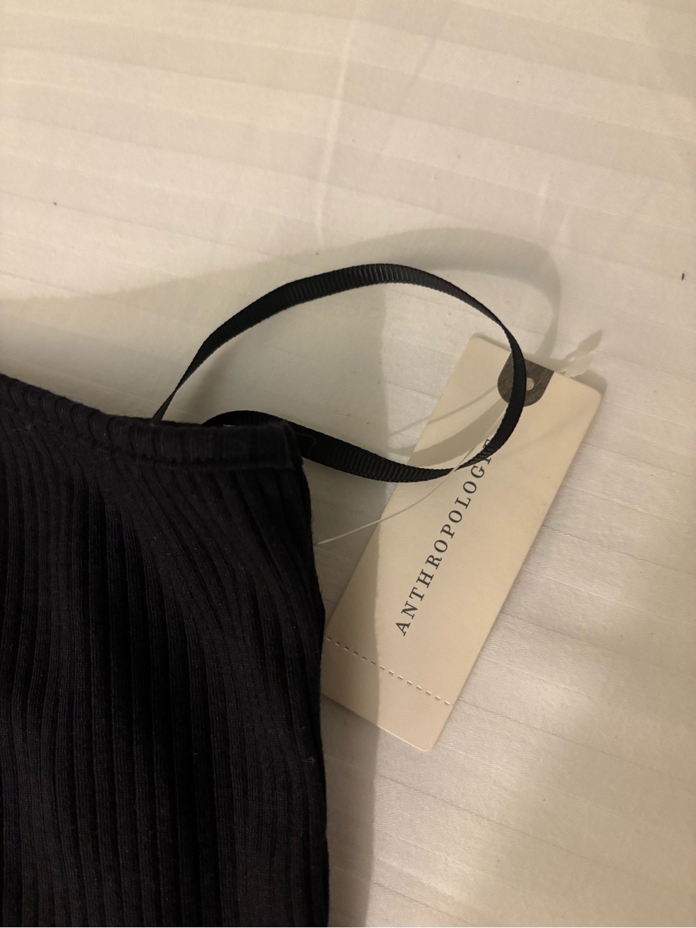 Anthropologie One-Shoulder Ribbed Top NWT - Picture 2 of 4
